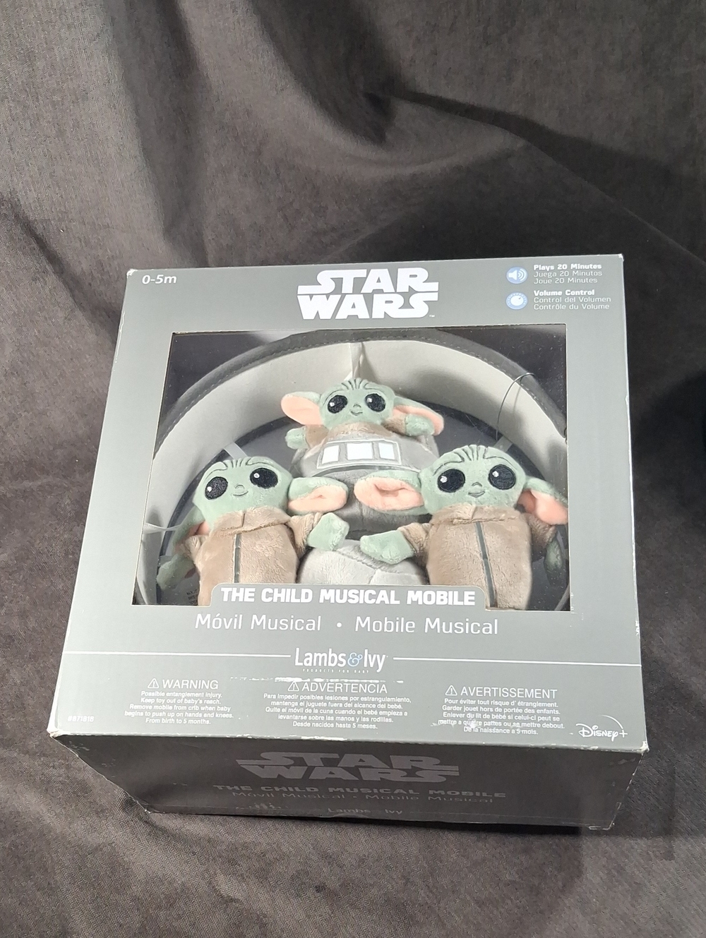 Lambs & Ivy x Disney Star Wars The Child Musical Mobile NEW 0-5m The Mandalorian